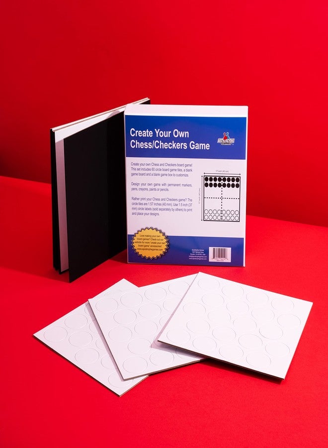 Apostrophe Games Create Your Own Board Game (Blank Checkers & Chess) - Image 2